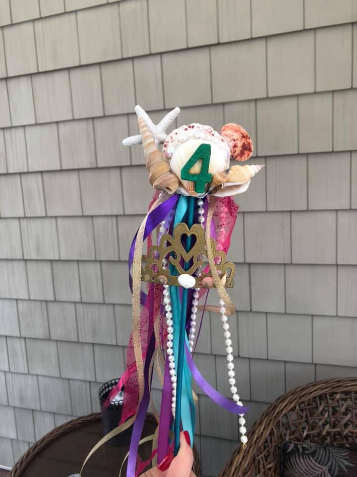 mermaid wand with number 4