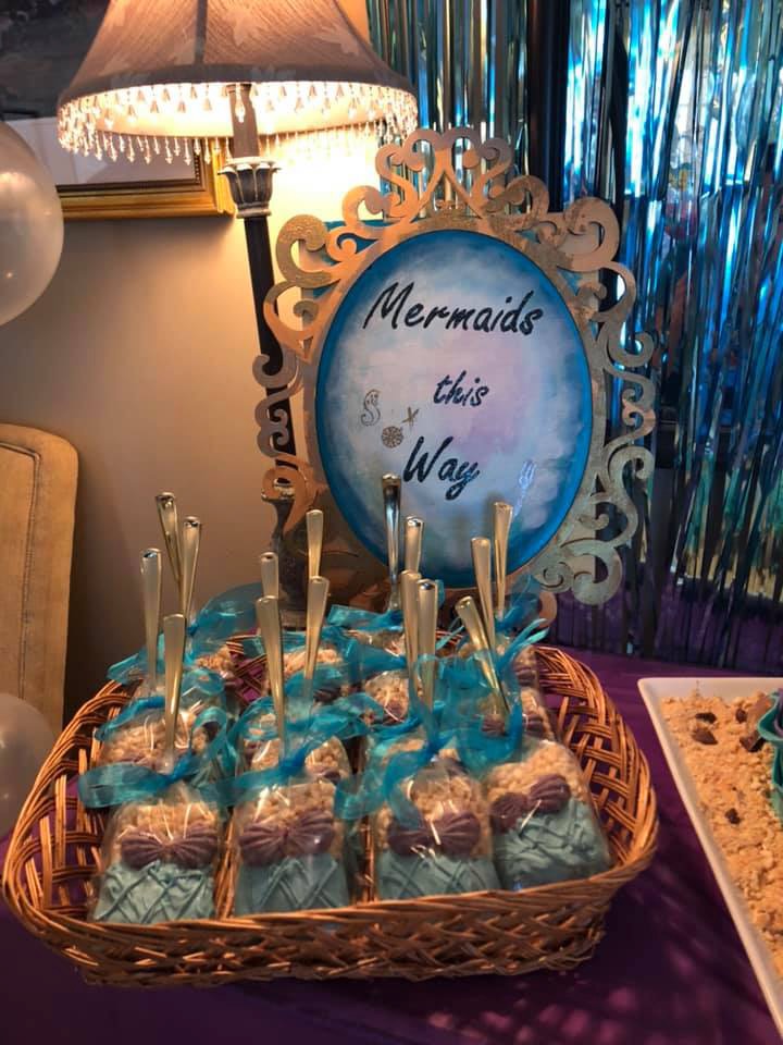 mermaid rice krispy treats