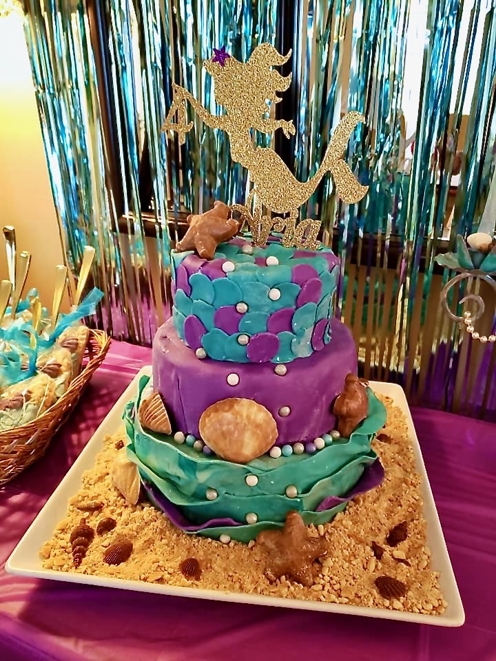 mermaid birthday cake