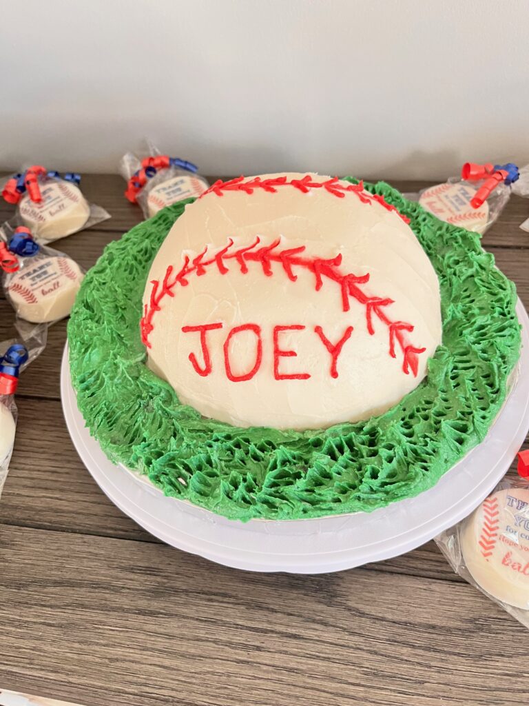 baseball smash cake