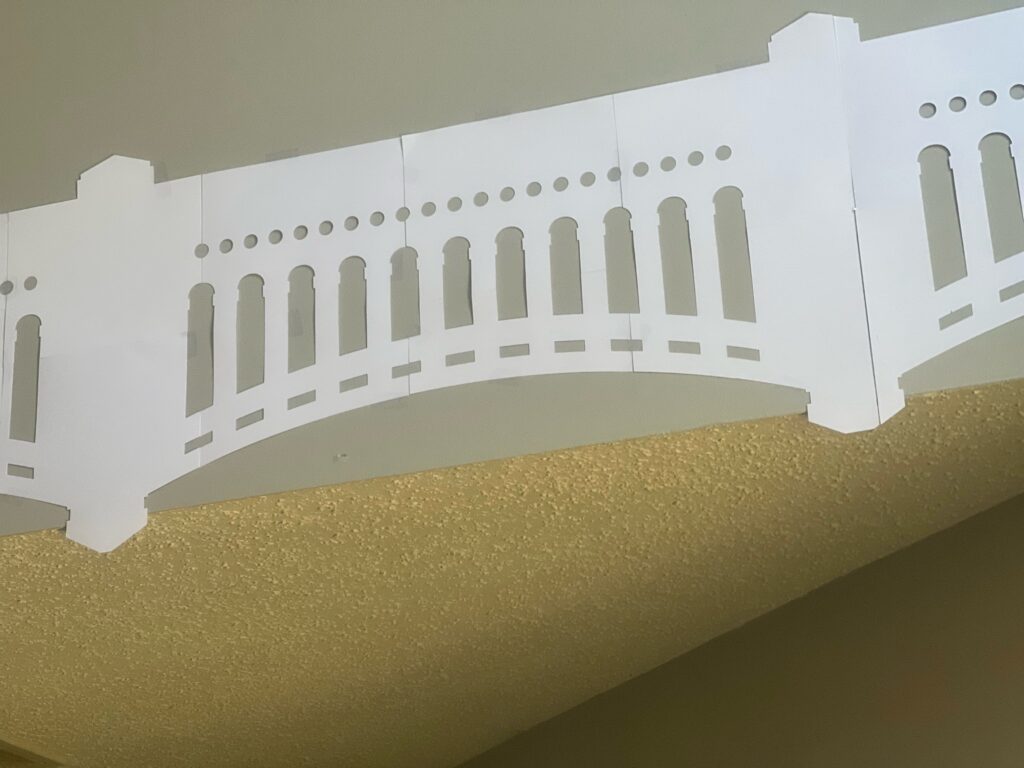 cut out of Yankee stadium arches
