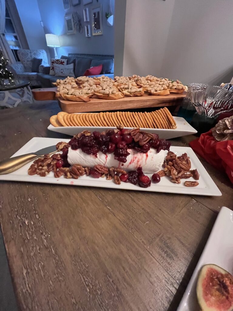 cranberry goat cheese log