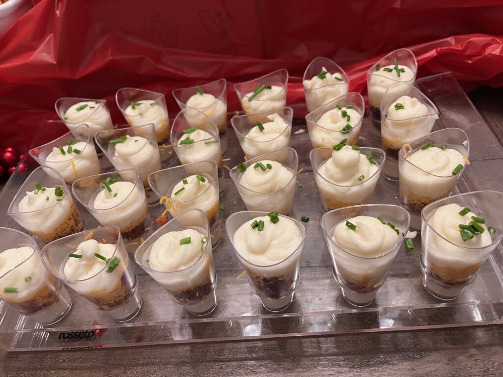 Mashed potato trifle cups