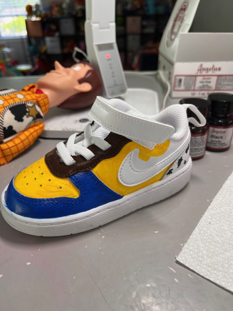 Woody hand painted sneaker