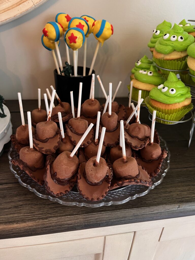 Toy Story woody hat chocolate treats