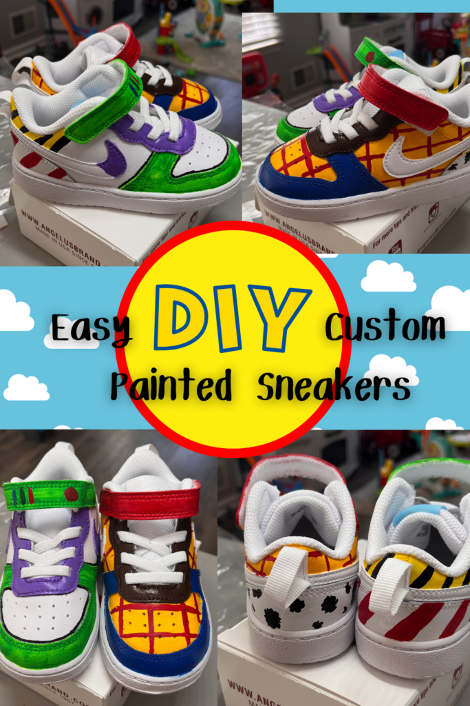 Toy story painted sneakers