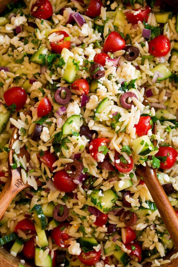 Greek orzo salad