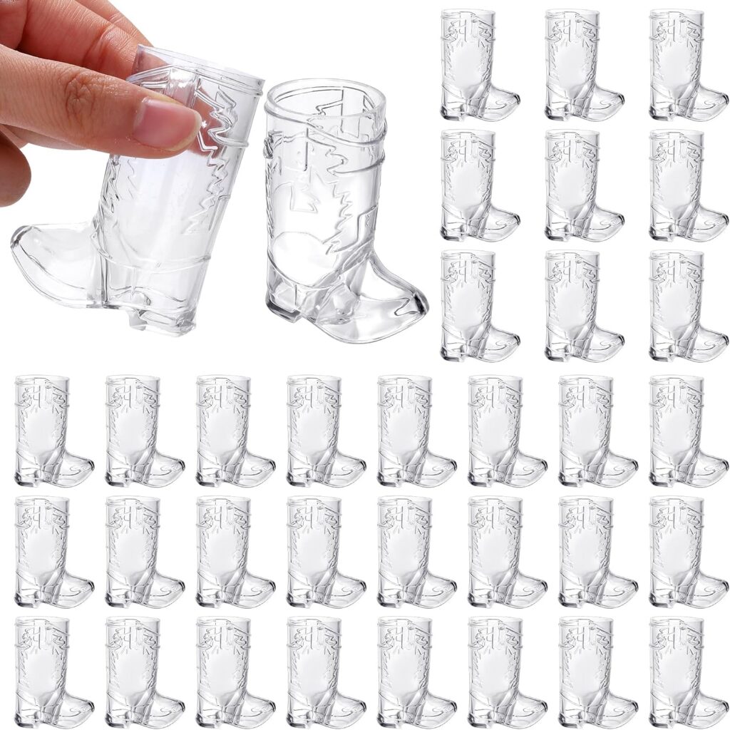 clear cowboy boot cups
